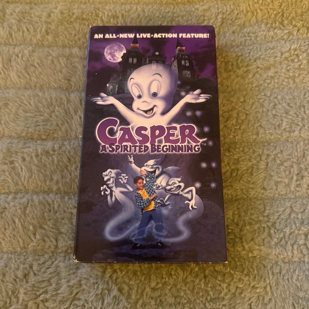 Casper A Spirited Beginning (1997) VHS Live Action Family Film